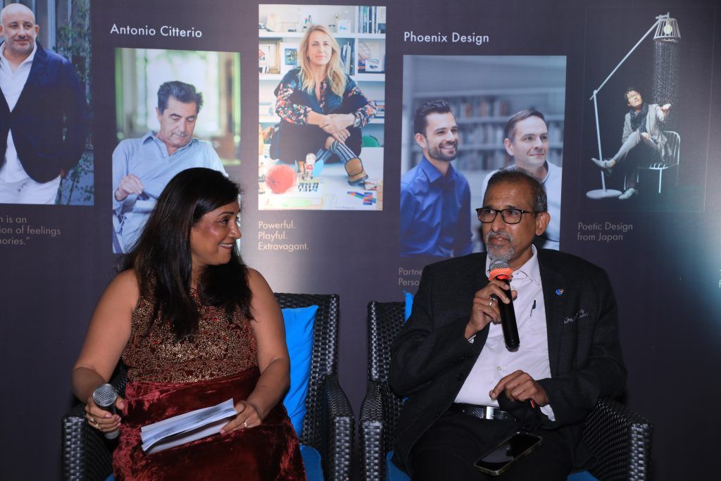 Architect Gayathri Shetty with Mr Suresh Hari, Chairman, CREDAI Bengaluru