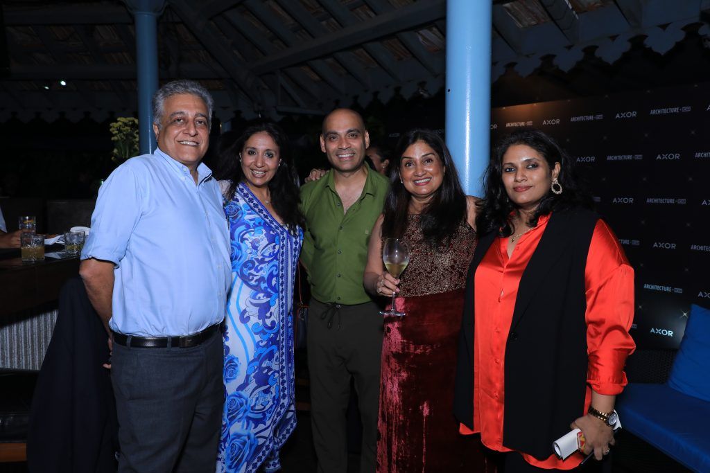 Architect Naresh Narasimhan, Interior Designer Shervnavaz Bharucha, Architect Smaran Mallesh of Cadence, Architect Gayathri Shetty of GNA, Editor Seema Sreedharan