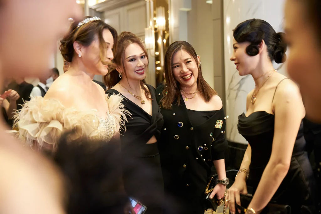 Guests mingle