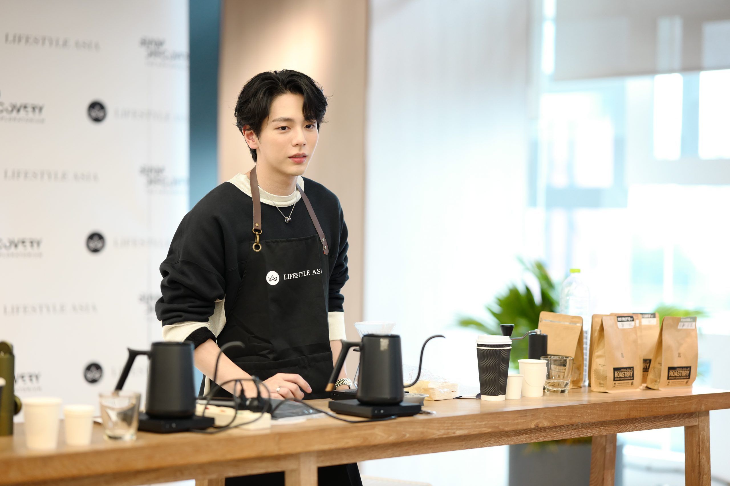 Up Poompat at Lifestyle Asia Thailand Coffee Prince Workshop