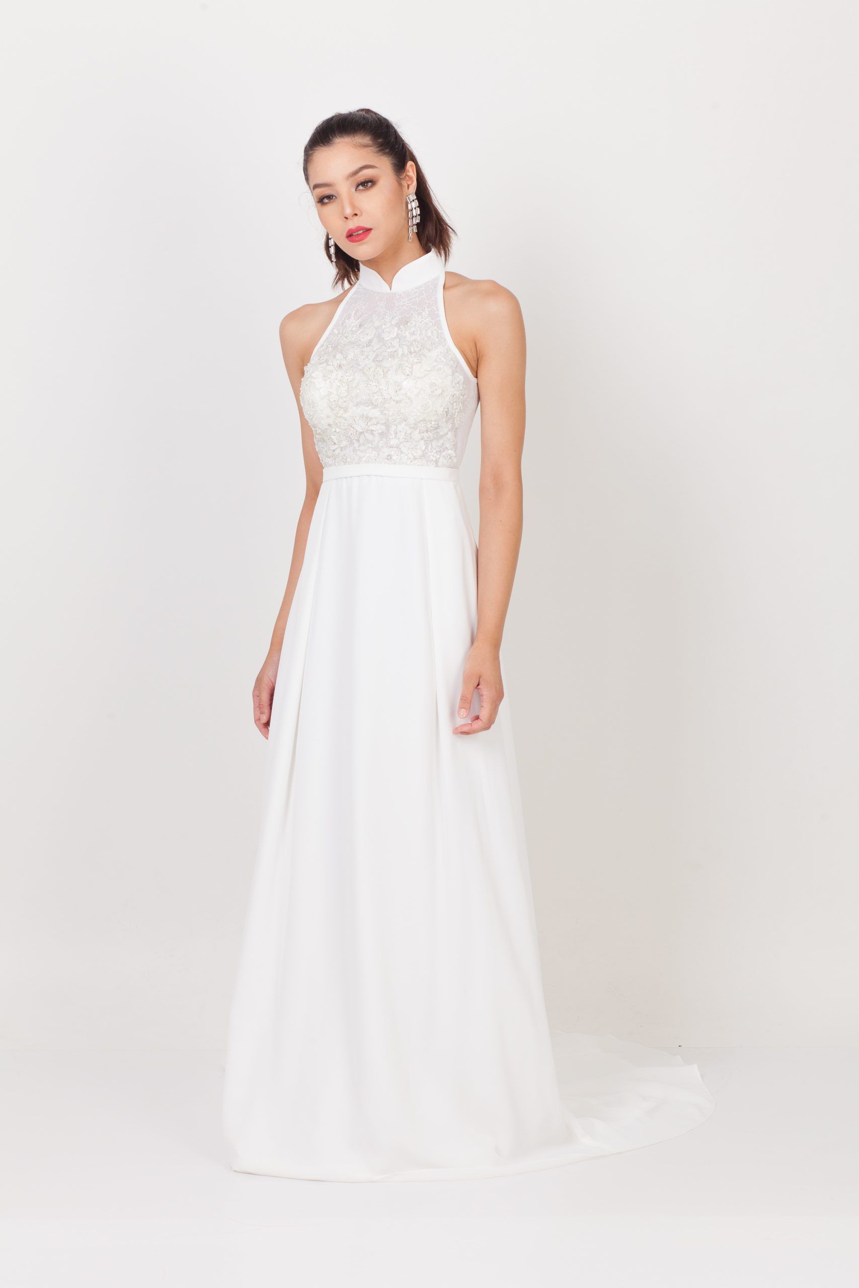 QIpology Cosmo Hand Embellished Bridal Qipao